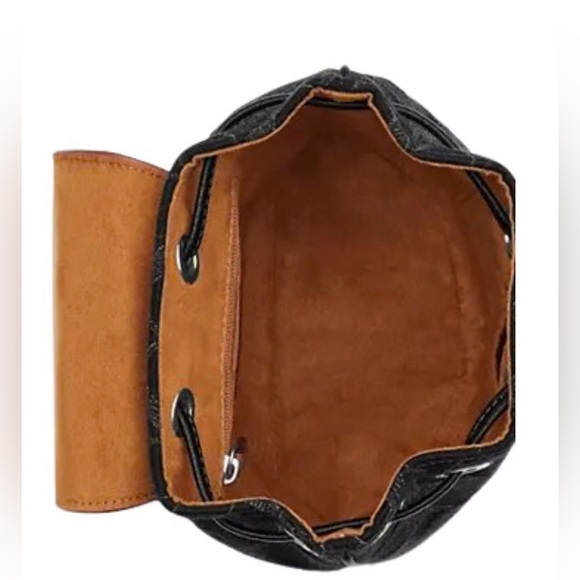 Coach Backpack NWOT Signature Black Denim Convertible Backpack red trim $398 - Picture 4 of 9